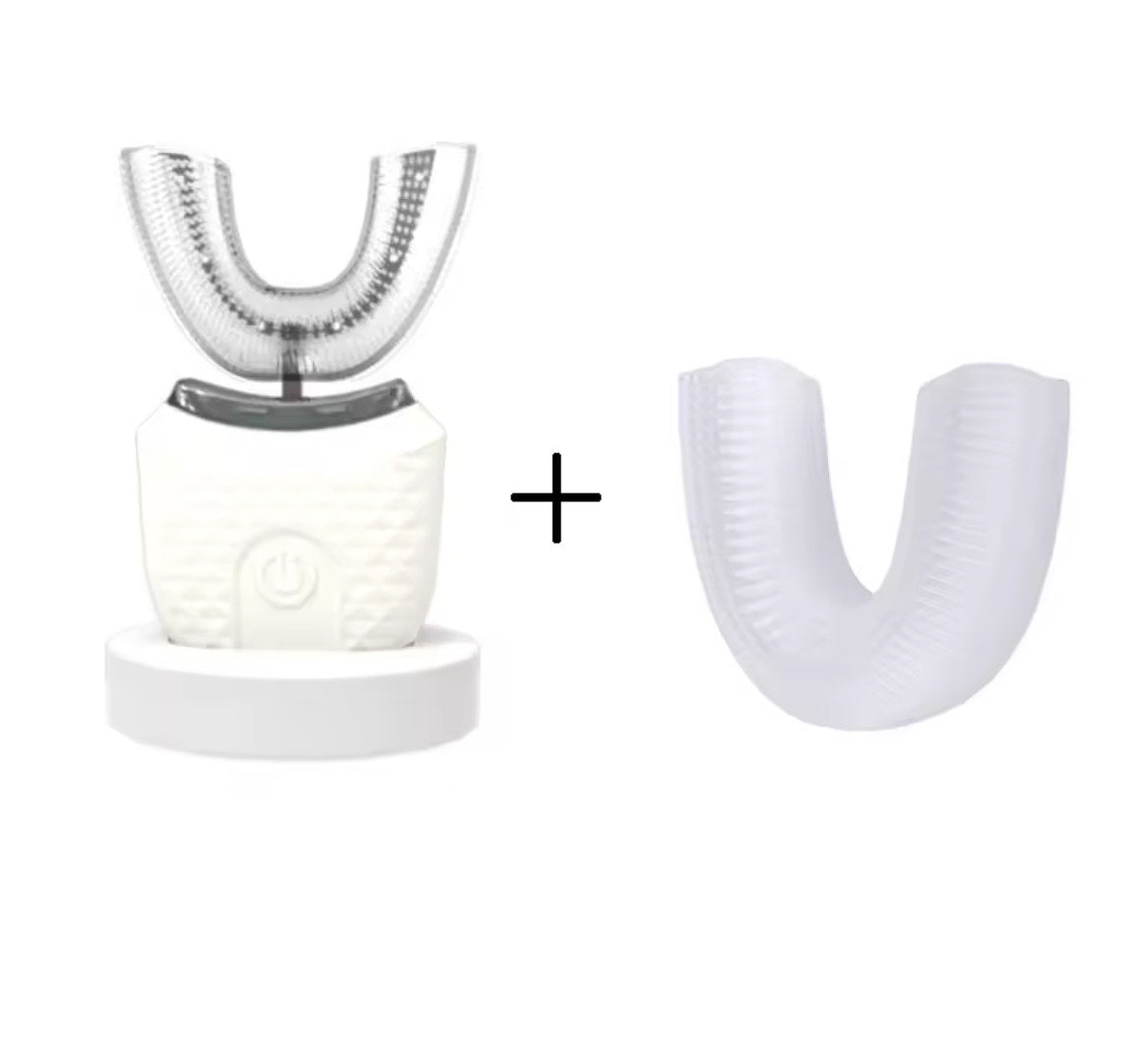 WaveBrush Cepillo Dental Sónico con Cabezal en U de Silicona – Carga USB y Tecnología 360º